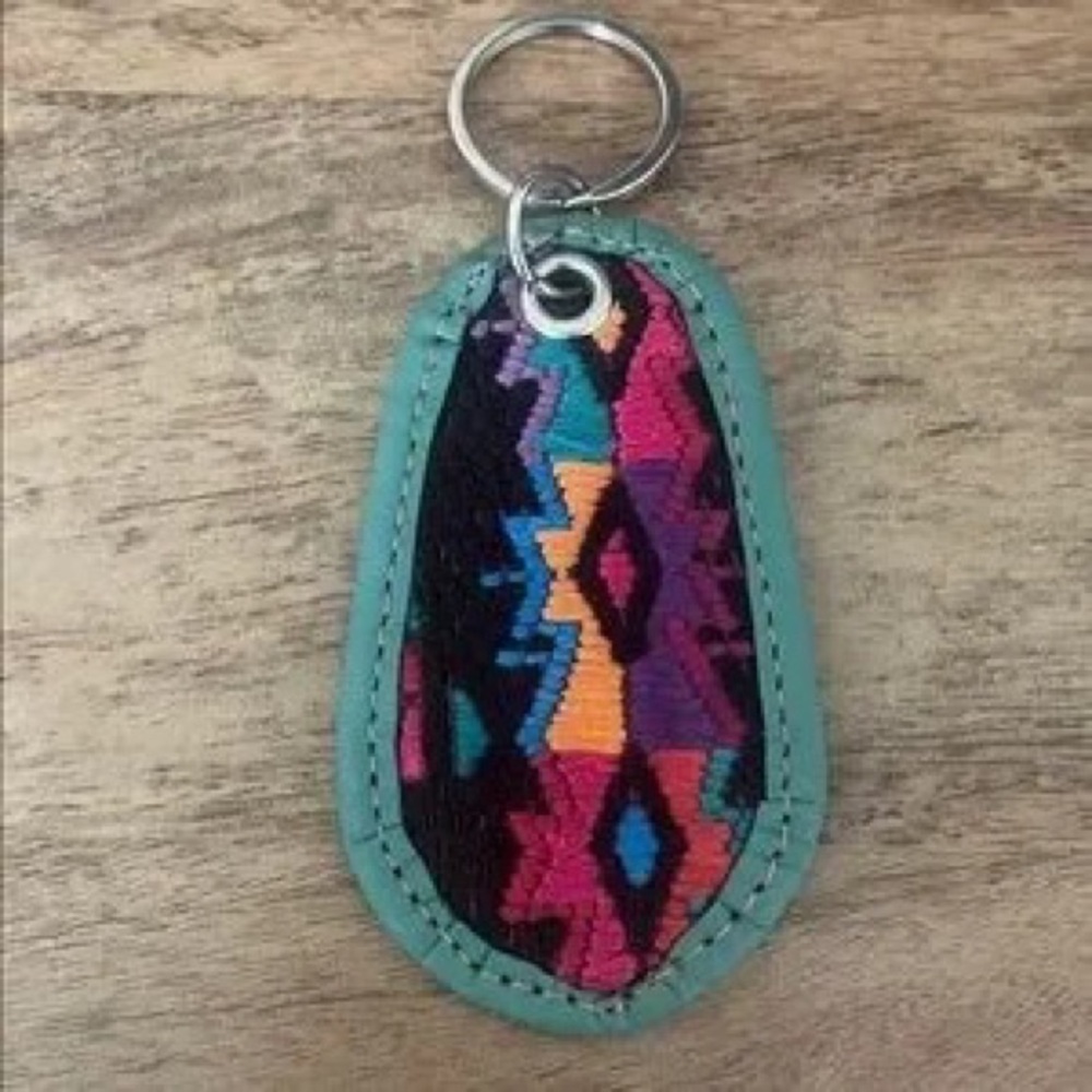 Multicolor Patterned Keychain - image 1